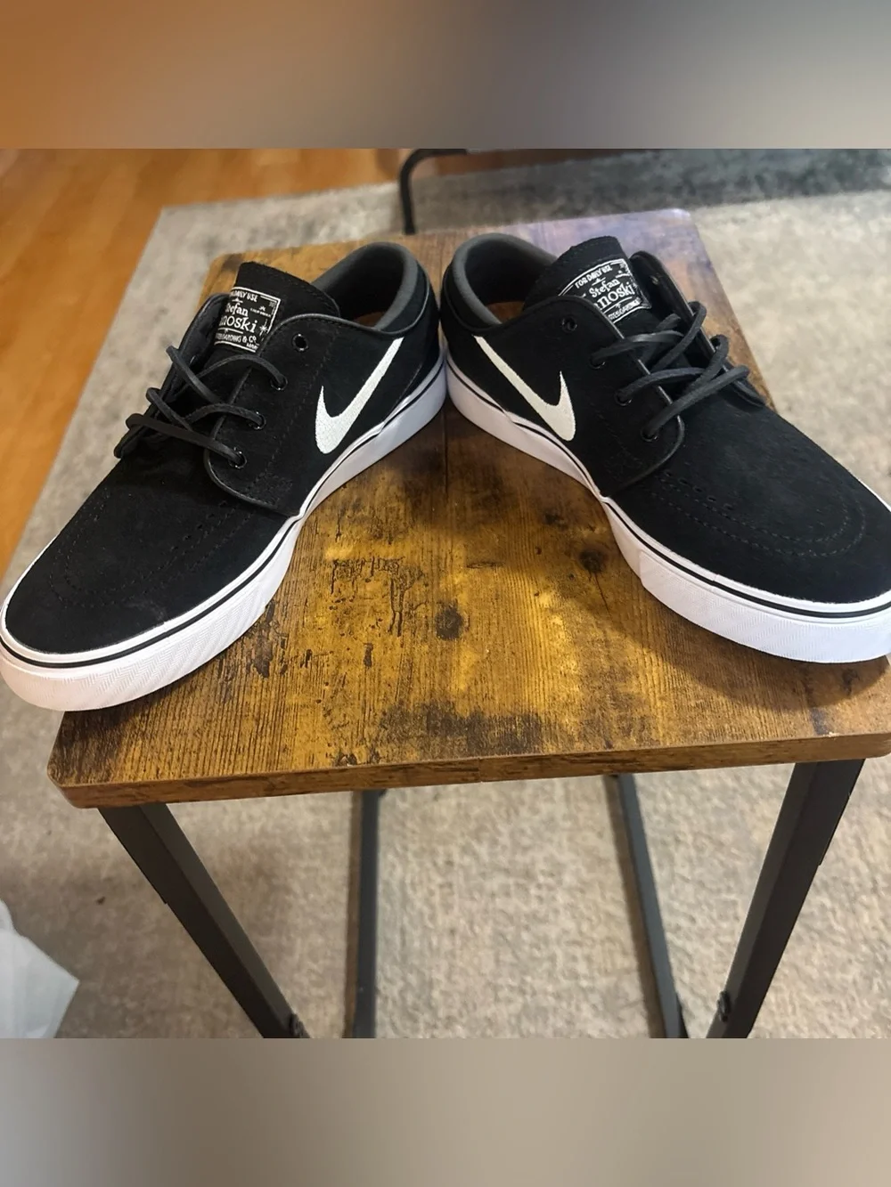 Nike SB Zoom Janoski OG+ 'Black White' FD6757-001 Men's Size 5 Skate Shoes NWOT